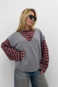 gilet/maglia con scollo v gadget